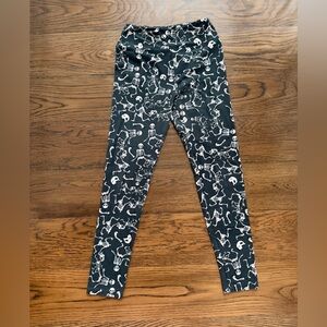 LuLuRoe Skeleton Print OS Leggings